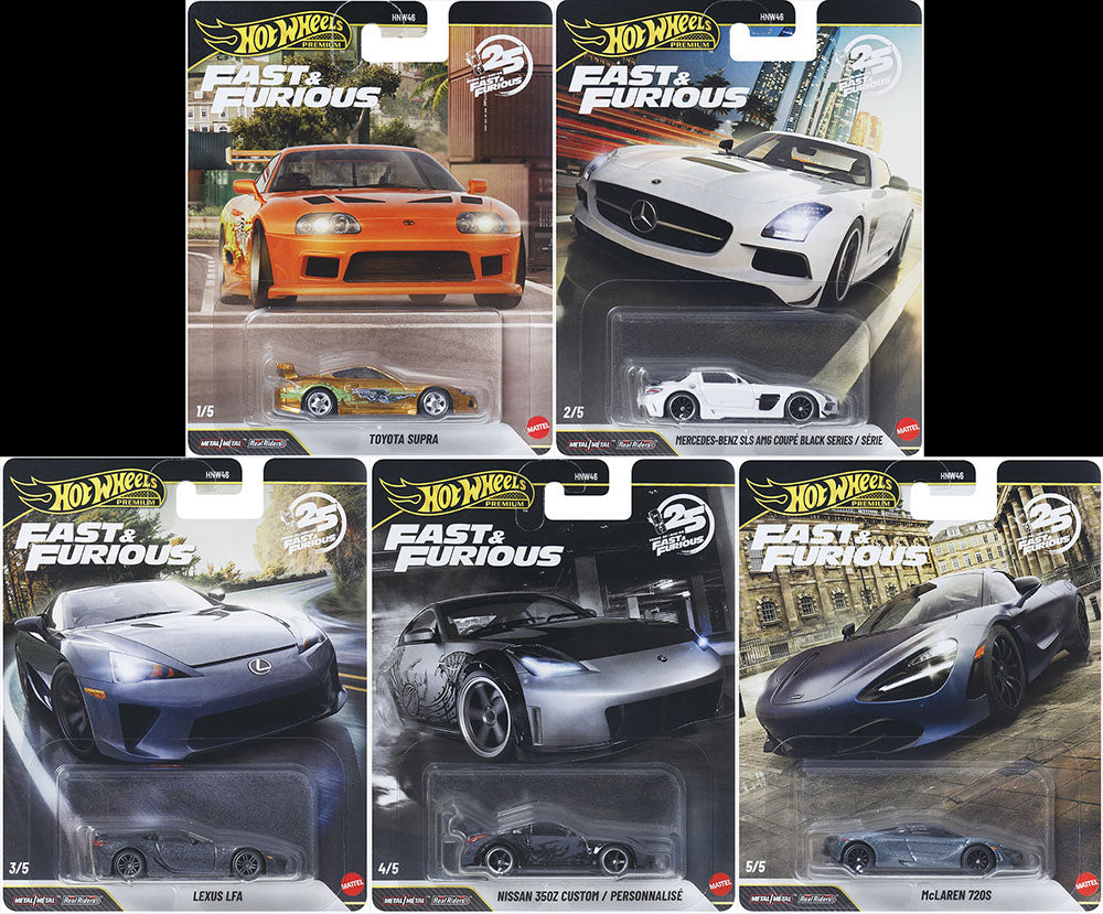 (PRE-ORDER 2026) Hot Wheels Premium1/64- Fast and Furious 2026 Assortment (10 pcs)- HNW46-956R
