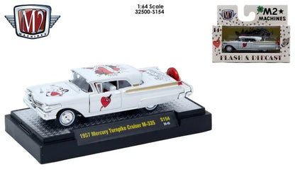 M2 Machines 1:64 1957 Mercury Turnpike Cruiser M-335 – Auto-Thentics Release S154 – 32500-S154-D