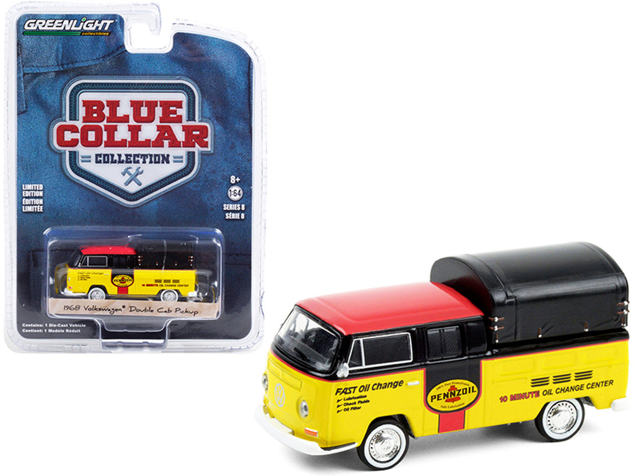 1968 Volkswagen Doka Double Cab Pickup Truck with Canopy "Pennzoil Oil"