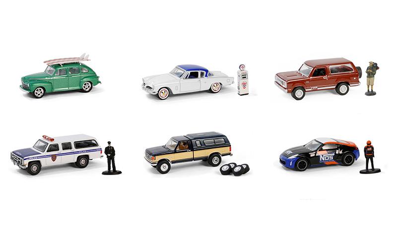 GreenLight 1:64 The Hobby Shop Série 16 – Ensemble de 6 véhicules – GL97160