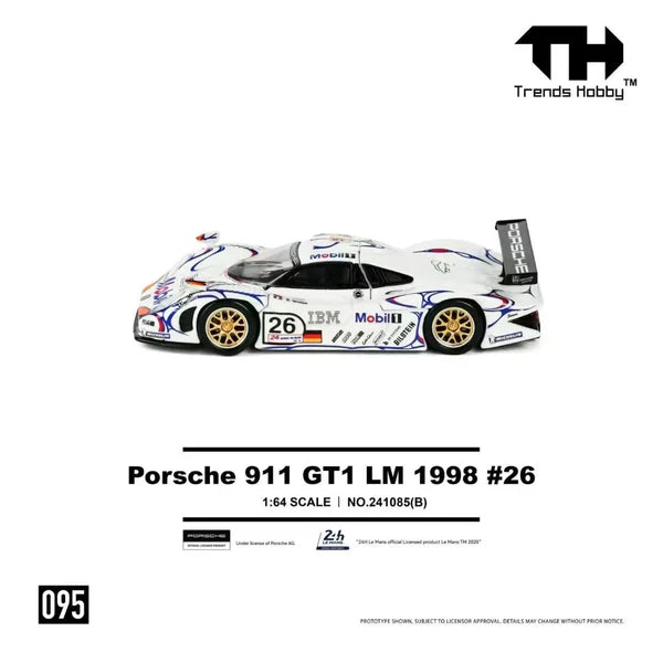 Trends Hobby 1/64-Porsche 911 GT1 LM 1998 