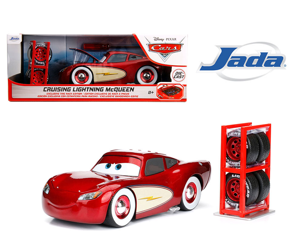 Cruising Lightning McQueen with Tire Rack – Pixar Disney Cars