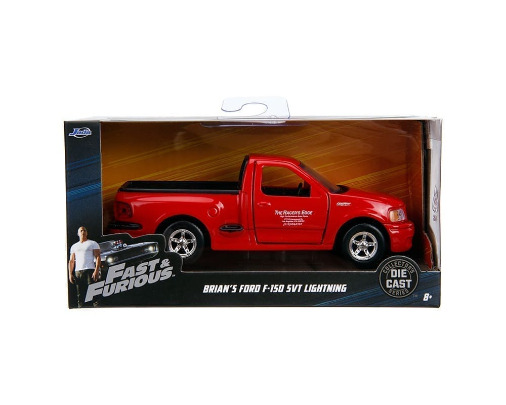 Jada 1:32 Ford F-150 SVT Lightning 1999 de Brian – Rouge – Fast &amp; Furious – JD98320