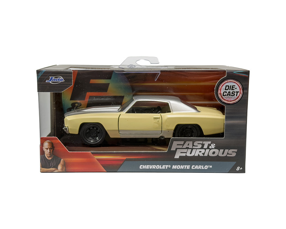 Jada 1:32 Chevrolet Monte Carlo 1971 de Sean – Jaune/Gris – Fast &amp; Furious: Tokyo Drift – JD99516