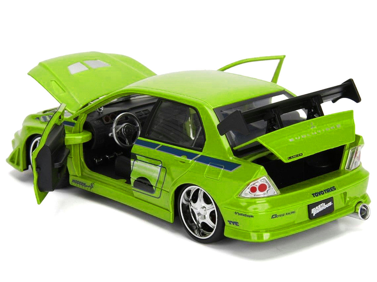 Brian's Mitsubishi Lancer Evolution VII Green with Graphics 
