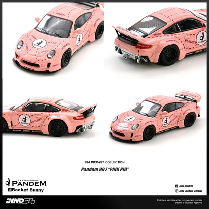 (PRE-ORDER 2026) Porsche 911 Pandem 997 Pink Pig INNO64 1:64 IN64-997P-PPIG