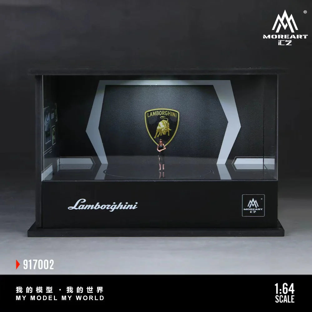 Lamborghini Turntable Showroom – Lighted Scene 1:64 MoreArt MO917002