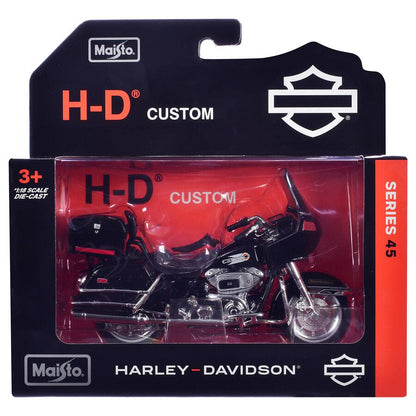 1988 Harley-Davidson FLT Tour Glide – Noir – Maisto 1:18 Series 45 – 31360-45-C