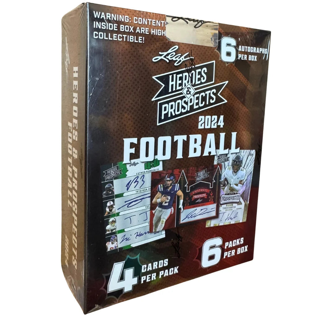 2024 Leaf Heroes and Prospects Football - Hobby Box