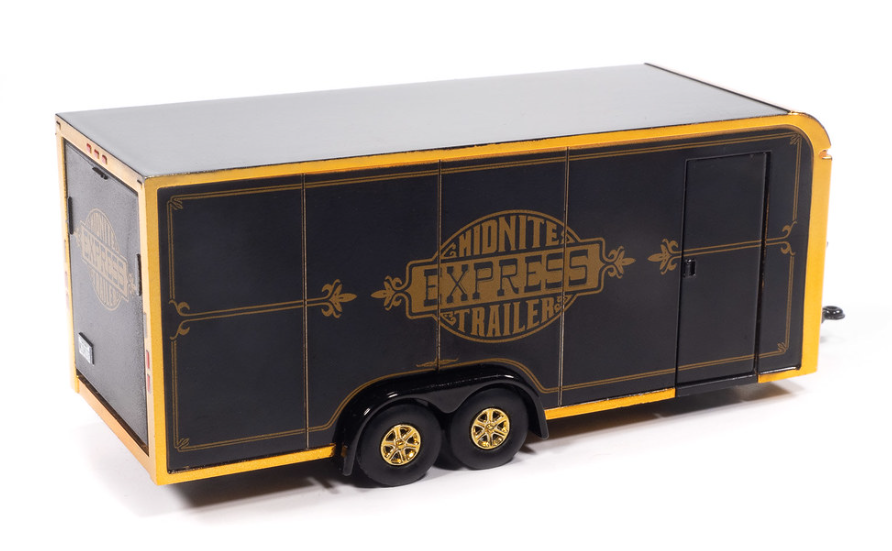 (1 par client) Dodge Midnite Express 1978 avec remorque fermée – Johnny Lightning 1:64 JLBT023-B