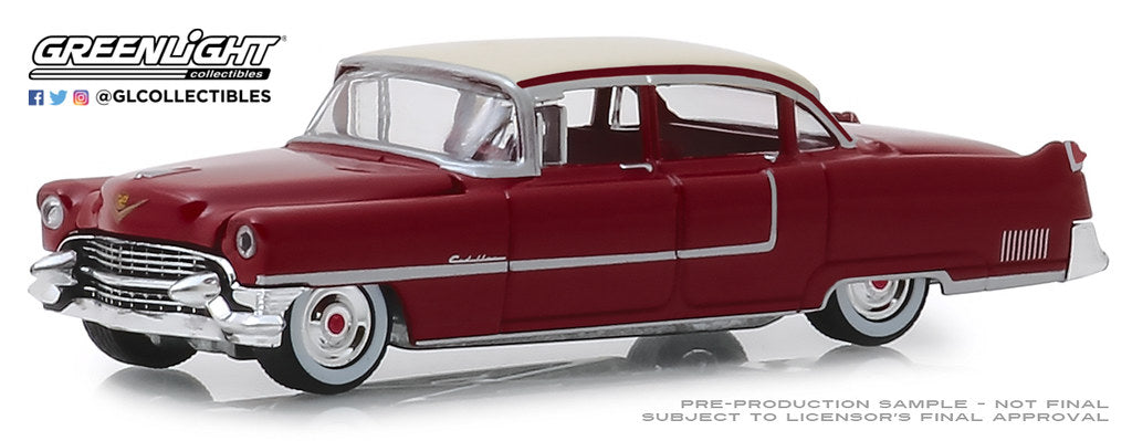 1955 Cadillac Fleetwood Series 60 Red with White Top.
