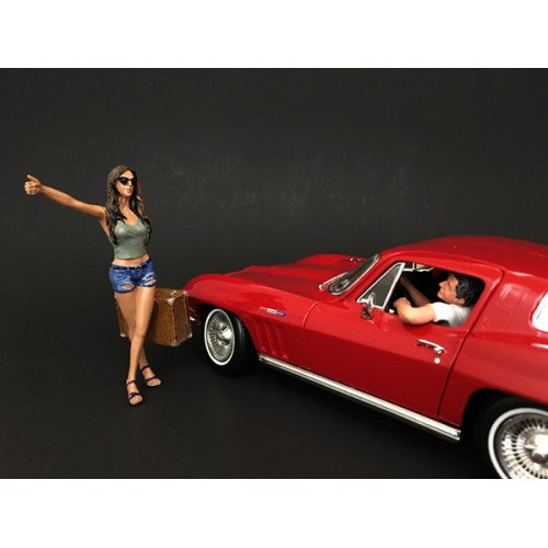 Hitchhiker Set of 2 Figures - American Diorama 1:18 - AD-23896G