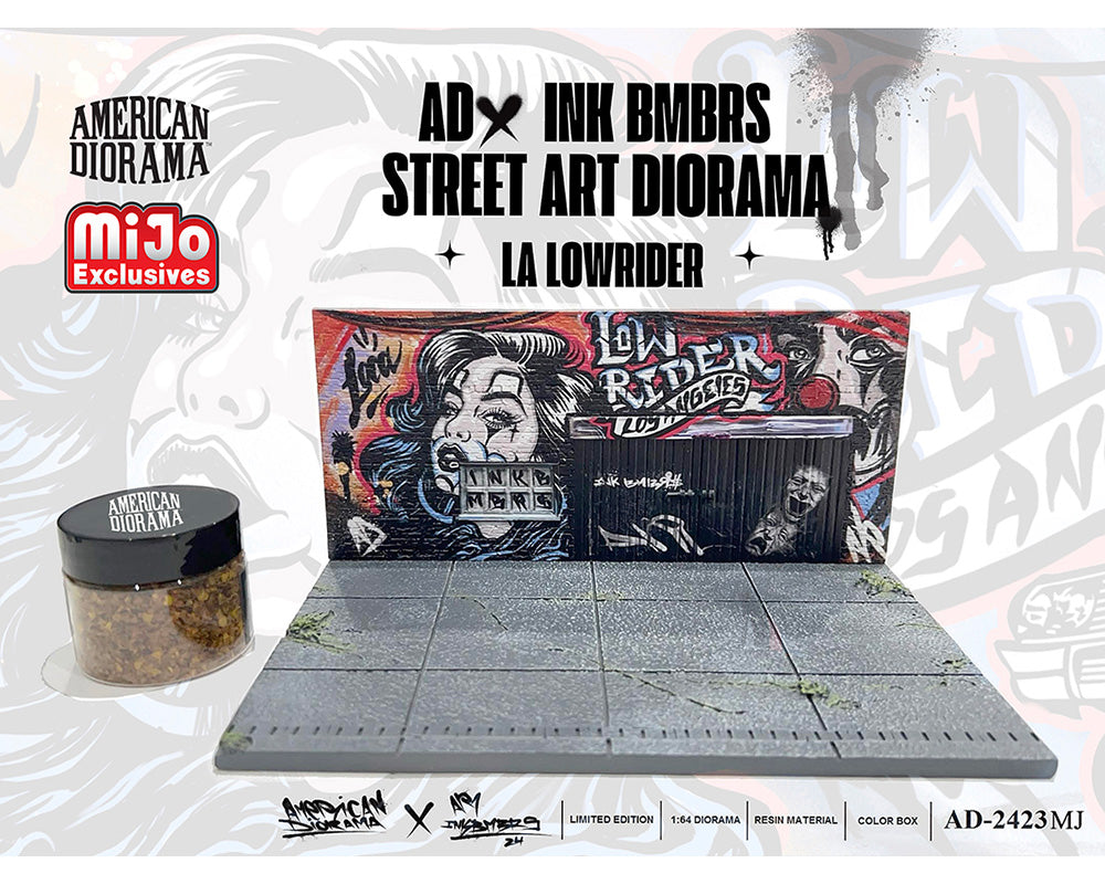 American Diorama 1/64 , LA Street Art Diorama Lowrider AD-2423MJ
