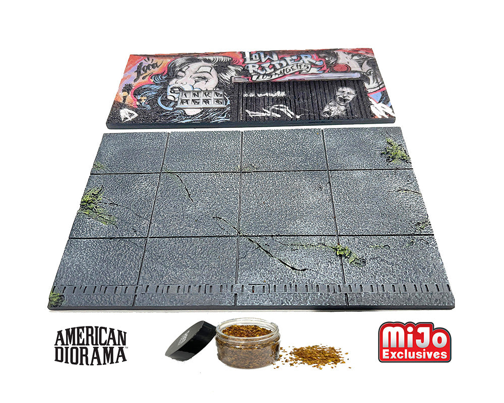 American Diorama 1/64 , LA Street Art Diorama Lowrider AD-2423MJ
