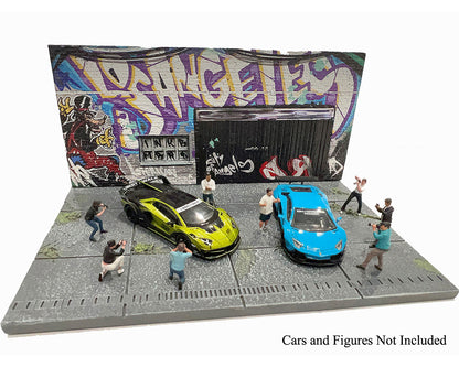 American Diorama 1/64, LA Street Art Diorama Graffiti AD-2424MJ