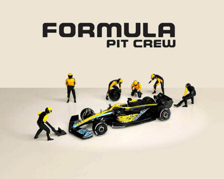 American Diorama 1:64 Formula Pit Crew – Team Orange – MiJo Exclusives – AD-2441MJ