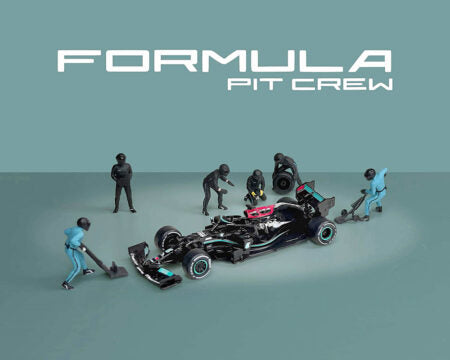 American Diorama 1:64 Formula Pit Crew – Team Black – MiJo Exclusives – AD-2444MJ