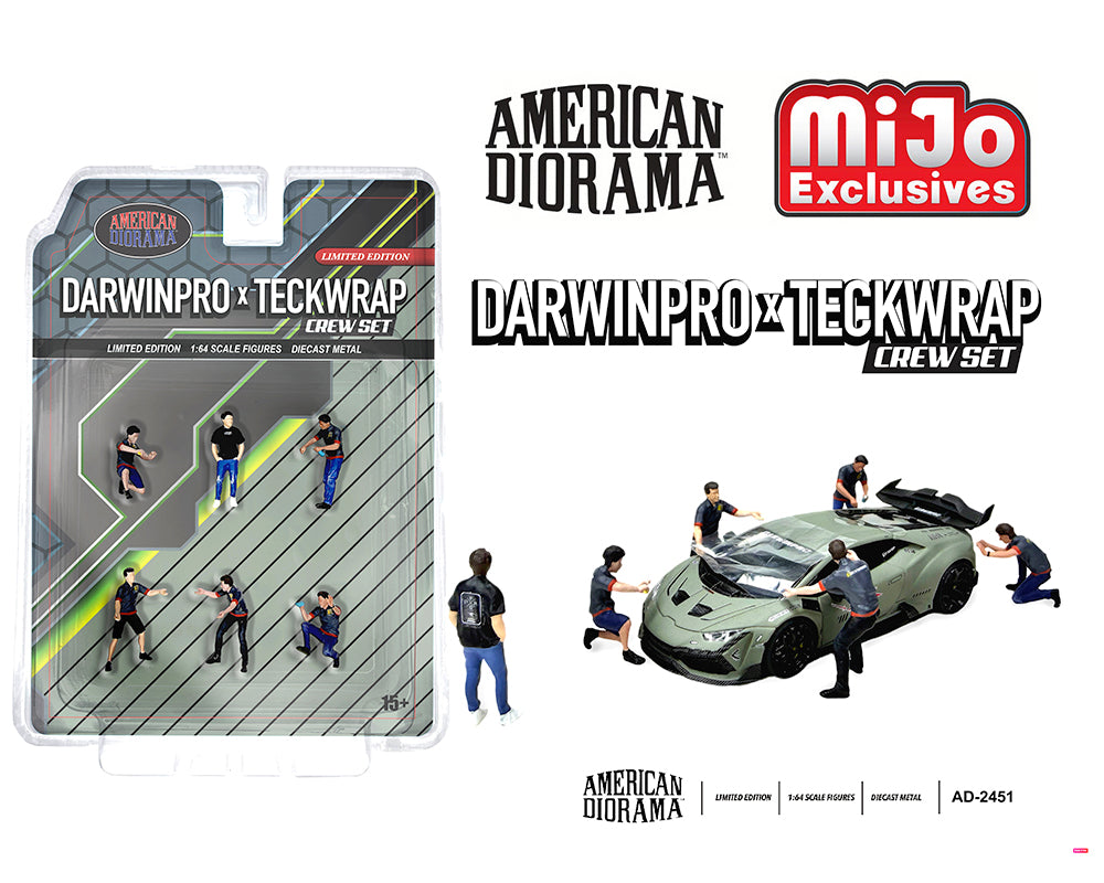 (PER-ORDER 2026) American Diorama 1:64- DarwinPro x Teckwrap Crew – MiJo Exclusives AD-2451MJ