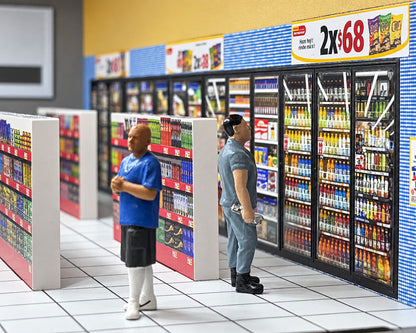 (PRE-ORDER 2026/2027) American Diorama 1:64 OXXO Convenience Store – USB LED Light – AD-64570
