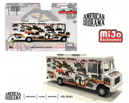 (PRE-ORDER 2025) American Diorama 1:64 Food Truck Graffiti Style – Limited Edition MiJo Exclusives AD-70102MJ