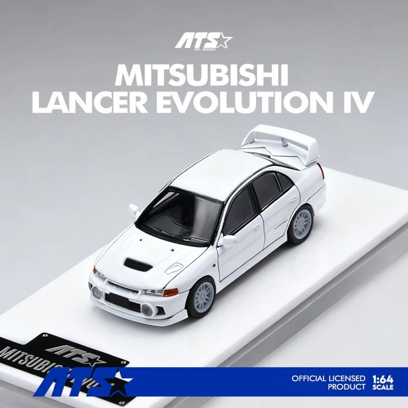 ATS MODELS 1/64- Mitsubishi EVO IV - White - ATS881001