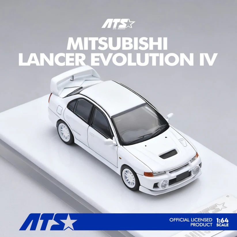 ATS MODELS 1/64- Mitsubishi EVO IV - White - ATS881001