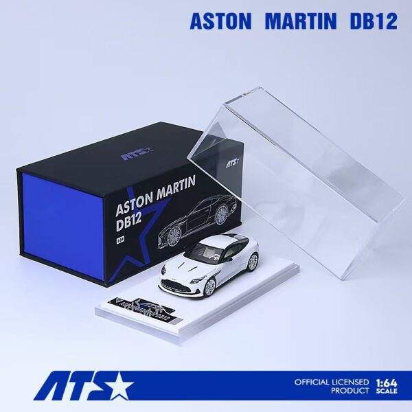Aston Martin DB12 Pearl White – ATS Model 1:64 ATS881301