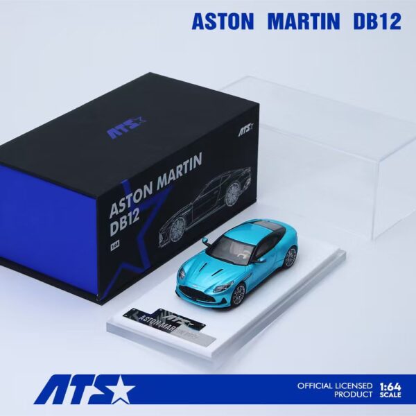 Aston Martin DB12 Tiffany Blue 1:64 – ATS Model ATS881302