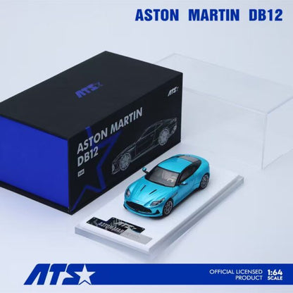 Aston Martin DB12 Tiffany Blue 1:64 – ATS Model ATS881302