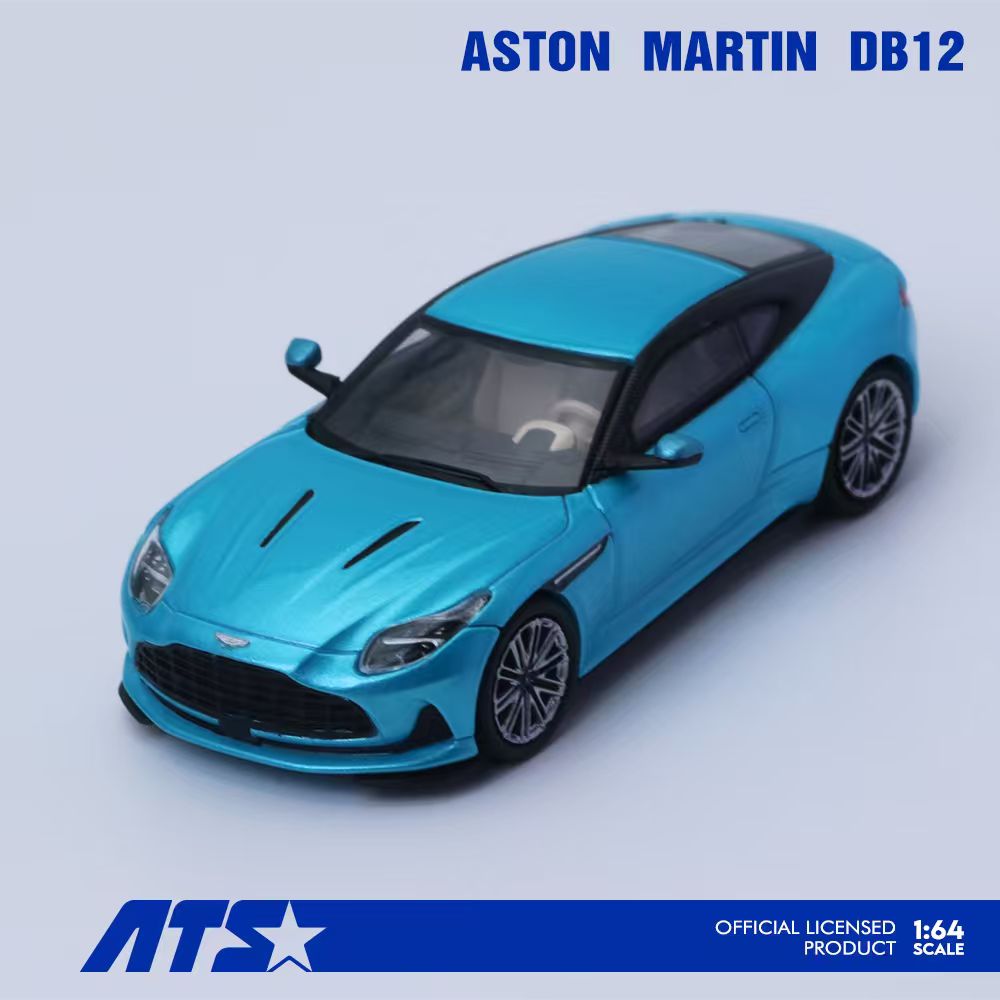Aston Martin DB12 Tiffany Blue 1:64 – ATS Model ATS881302