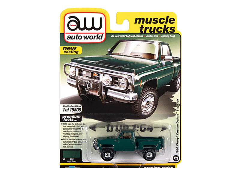 1980 Chevrolet Custom Deluxe Stepside Truck Green