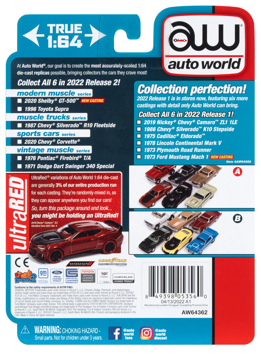 2020 C8 Chevrolet Corvette (Elkhart Lake Blue) 1:64