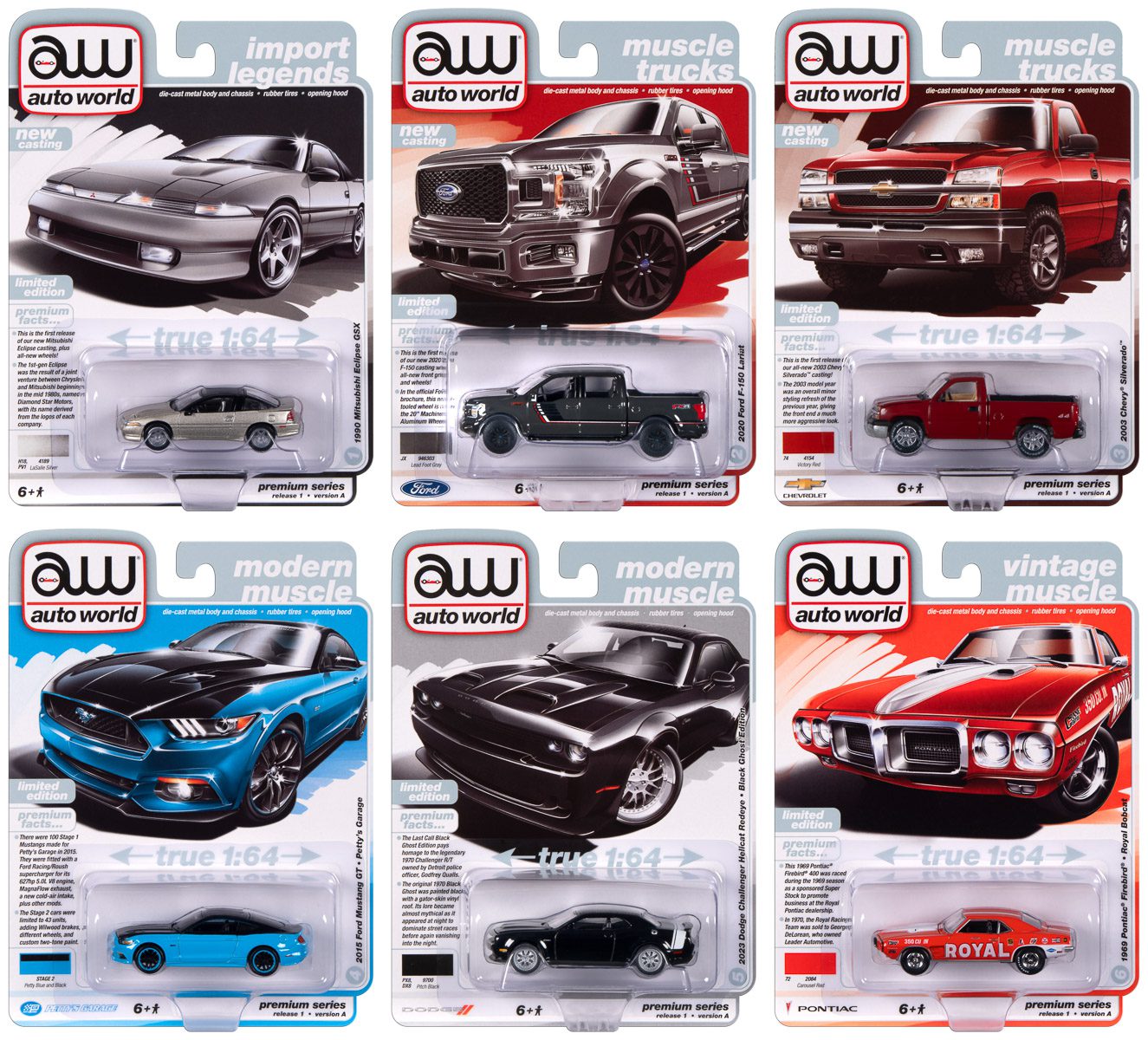 Auto World Premium 2024 Release 1A 1/64 Set