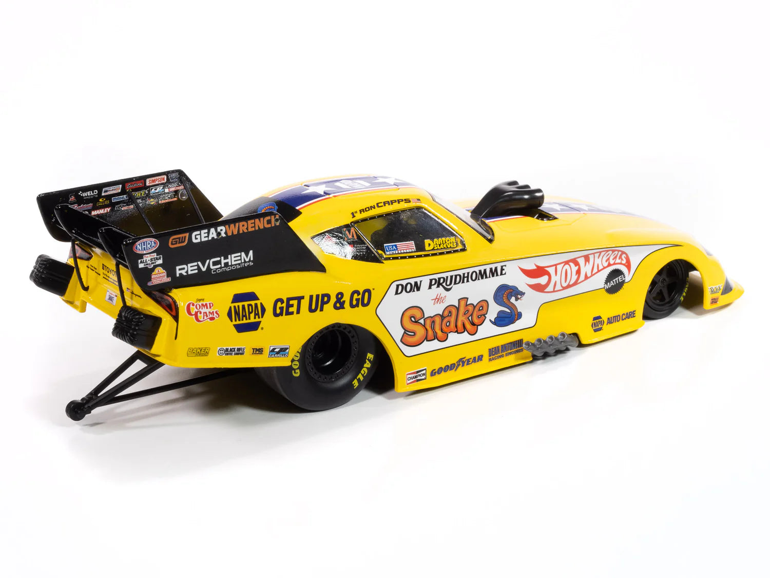2023 Ron Capps Napa Hot /Wheels/Snake Funny Car Toyota Supra 1:24