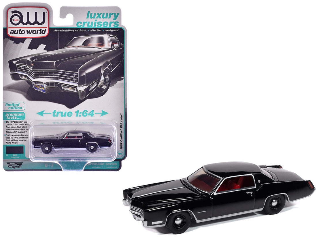 AUTO WORLD-1967 Cadillac Eldorado in Sable Black - AWSP185A