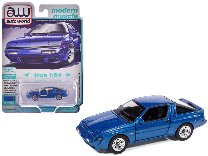 AUTO WORLD-1988 Chrysler Conquest TSi-Blue AWSP187A