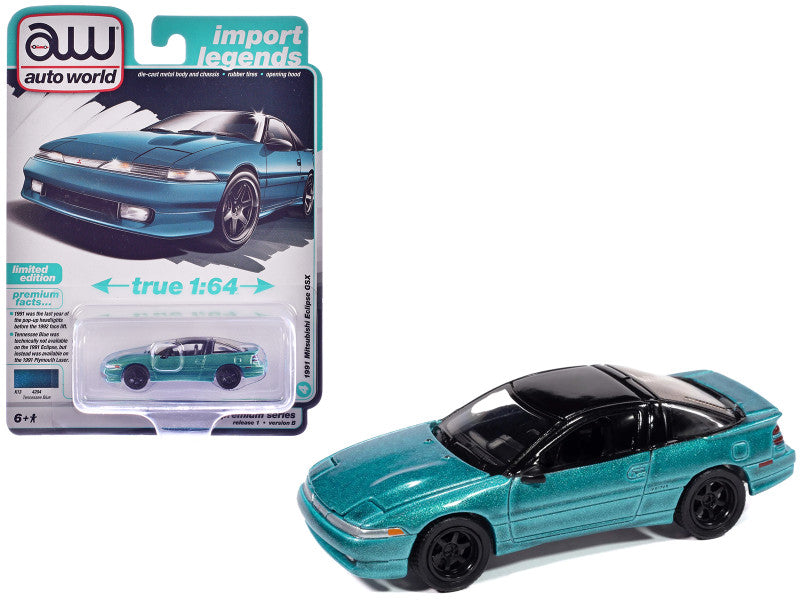 AUTO WORLD - 1991 Mitsubishi Eclipse GSX (Tennessee Blue Metallic)