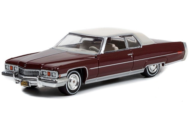 1973 Cadillac Sedan DeVille Burgundy with White Top "Rocky" (1976) Movie