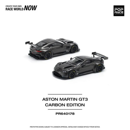 POPRACE 1:64-Aston Martin Vantage GT3 Carbon edition -PR640178 VOIR NOTE SEE NOTE