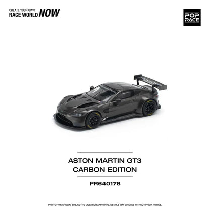 POPRACE 1:64-Aston Martin Vantage GT3 Carbon edition -PR640178 VOIR NOTE SEE NOTE