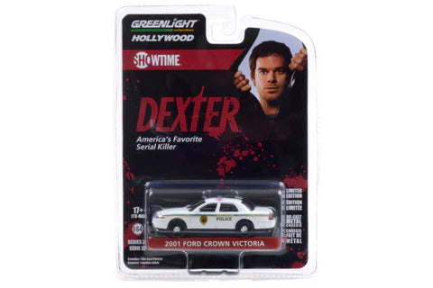2001 Ford Crown Victoria Police Interceptor White "Miami Metro Police Department" "Dexter" (2006-2013) TV Series
