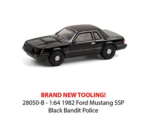 1982 Ford Mustang SSP - Black Bandit Police