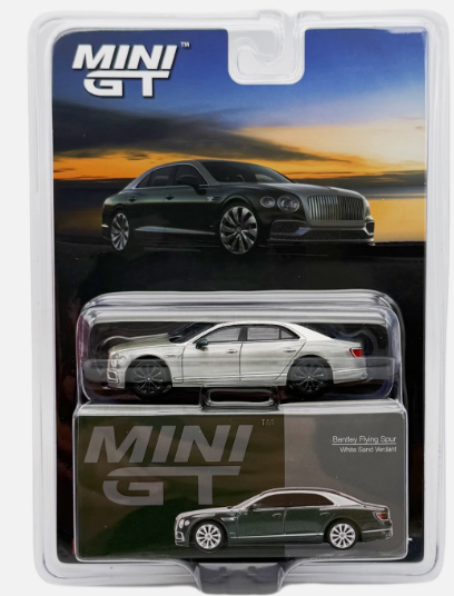 CHASE CARS-Mini GT- Bentley Flying Spur White Sand Verdant MGT00867-CHASE