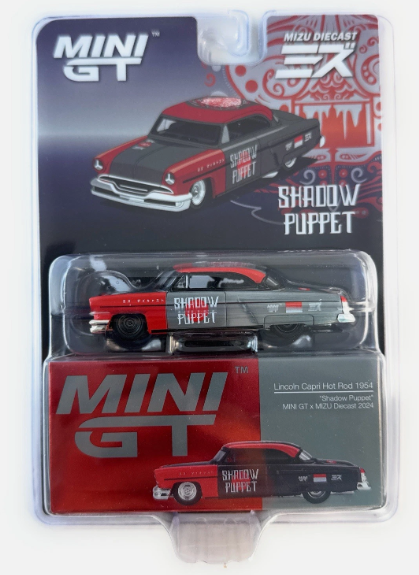 CHASE CARS-MINI GT-Lincoln Capri Hot Rod 1954 “Shadow Puppet” Limited Edition-(MGT00874-CHASE)