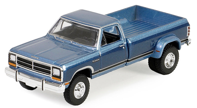 1989 Dodge Ram D-350 Dually in Twilight Blue Metallic and Ice Blue Metallic
