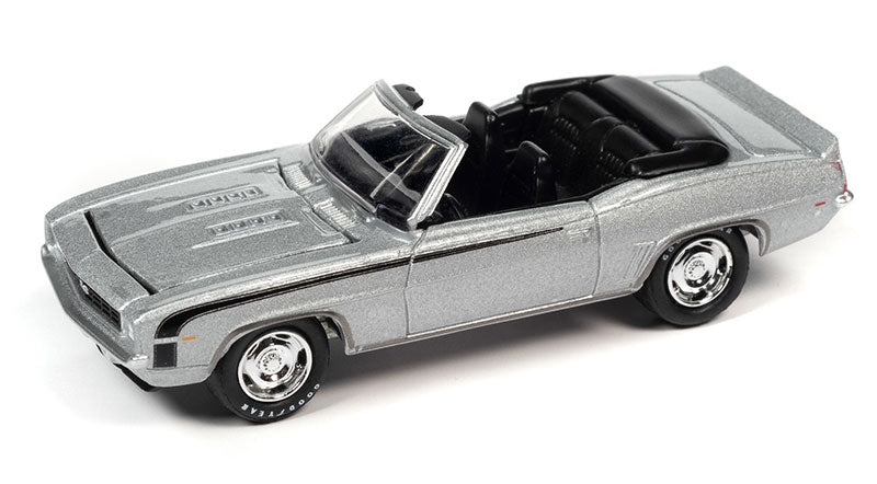 1969 Chevrolet Camaro RS/SS Convertible in Cortez Silver with Black Hockey Side Stripe