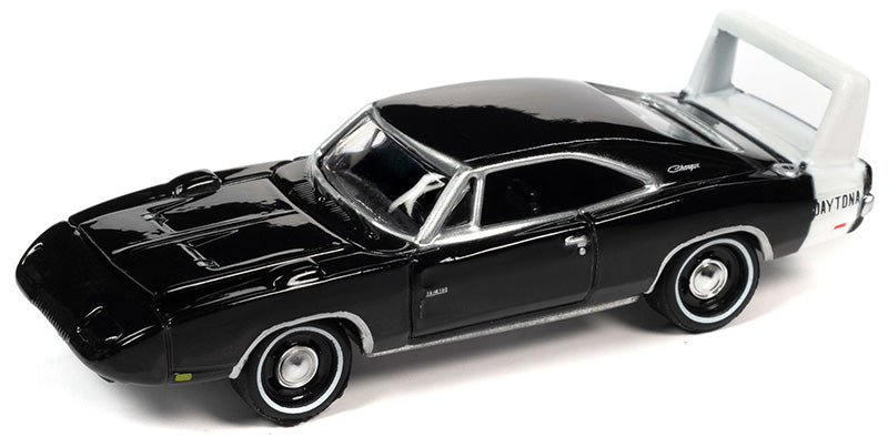 1969 Dodge Charger Daytona in Gloss Black with White Rear Stripe
