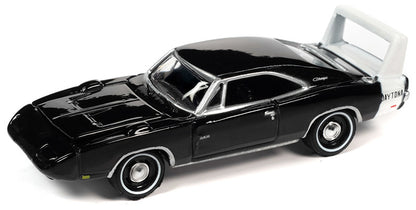 1969 Dodge Charger Daytona in Gloss Black with White Rear Stripe