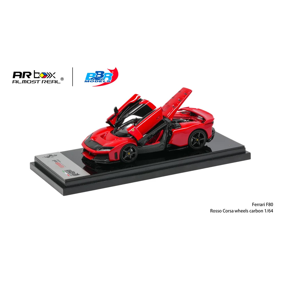 (PRE-ORDER 2027) BBR x Almost Real 1:64 Ferrari F80 – Rouge Corsa – Jantes en carbone – Édition exclusive CTE Shanghai 2026 – BBR64001A1