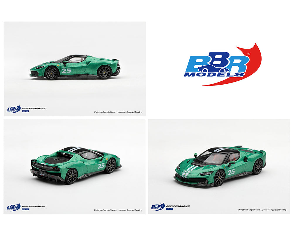 (PRE-ORDER 2027) BBR Models 1:64 Ferrari 296 Speciale – Verde Nürburgring – BBRFER64045